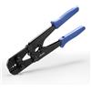 VEVOR Pinza Crimpatrice per Funi Metalliche 1,2-3,17 mm, Pinza con Marcature Metriche e Imperiali, Forza Regolabile, per Lavori Manicotti Ovali e Doppi in Alluminio Manicotti in Rame Guaine Alluminio