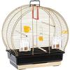 Ferplast Gabbia per Uccelli LUNA 2 Gabbia per Canarini, Bengalini, Cocorite, in Metallo, Accessori inclusi Posatoi Mangiatoie Girevoli, 44,5 x 25 x h 45,5 cm.
