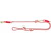 TRIXIE V-Linea Soft Rope, M-L, 2 m/10 mm, rosso - guinzaglio regolabile per cani di taglia media e grande in rugiada intrecciata, 3 posizioni regolabili in lunghezza, 1984103