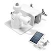 duozoanz Supporto Universale Pannello Solare 12V, Montaggio Senza Attrezzi per Pannelli Solari Portatili e da Balcone, Ganci per Tegole e Pareti, Bianco