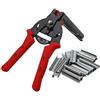 MUYIRTED Set Di Per Anelli Di Maiale E 600 Pezzi M-Tipo Clip, Pinza Per Recinzione Per Animali Domestici Di Pollo Gabbia Filo Di Recinzione Riparazione Strumenti Manuali, Rosso