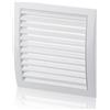 ABOUT VENT 190x190mm Griglia Ventilazione in Plastica ABS Bianca con Zanzariera - Griglie Aerazione Rettangolari