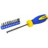 S&R Giravite Portainserti Magnetico / Set Punte per Cacciavite ad incastro con 11 punte (piatte - a croce - Torx)