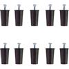 bricoleva.it KIT 10 Tappi d'arresto per Tapparella - Paracolpi per Tapparella Made in Italy - Fermi per Tapparelle e Tende a Rullo - Blocca Tapparelle Antifurto - Compreso di Vite (Marrone - 30mm)