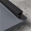 JIAOLUN123 Maniglia per cassetto lega di alluminio maniglie per ringhiere e sportelli a forma di 7 armadio maneggiare Pomello per armadio maniglioni Tiretti a Corrimano Manopole (Length 800mm,Black)