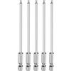 QUARKZMAN 5Pz Punte Cacciavite Esagonale con Estremità a Sfera H2.5 (2.5mm) Gambo Esagonale 1/4 Lunga 100mm (4) Inserti per Avvitatore Magnetiche Acciaio S2 per Trapano Chiave a Bussol