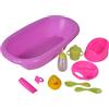 Simba 105562128 - Vaschetta da Bagno con Vasino, Paperetta, Biberon, Ciuccio e Accessori, 10 Pezzi