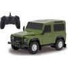 Jamara 405154 - Land Rover Defender 1:24 verde - Luci LED, Licenza ufficiale, Velocità 7 Km/h