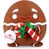 Snackles, peluche natalizio Serie 2 da 20 cm di ZURU, peluche con accessorio snack (GINGER)