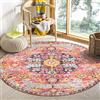 Lahome Tappeto rotondo bohémien con medaglione floreale, 1,2 m, morbido, rotondo, per camera da letto, cucina, bagno, camera da letto, soggiorno, casa, ufficio, corridoio