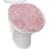 TOWN & COUNTRY BASICS SoHome Spa Step - Copriwater in ciniglia, lavabile in lavatrice, ultra morbido, 47 x 49,8 cm, colore: Rosa cipria
