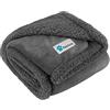 PetAmi Coperta per cani di taglia media e grande, coperta per animali domestici, gatto, cucciolo, gattino, in pile, protezione per divano e auto, morbida, reversibile, lavabile, 40 x 60 cm, grigio
