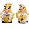 Hodao Decorazioni autunnali da giardino, gnomi per la Giornata mondiale delle api, idea regalo, statuetta svedese nana da tavolo, bombi, bombi, gnomi, decorazioni per la casa (2 pezzi)