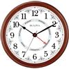 Bulova Orologio da parete giornaliero, 45,7 cm, marrone ciliegia