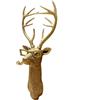 GUASDIE Testa di animale decorazione da parete, testa di cervo finta, sculture di animali, decorazione da parete in resina, decorazione da parete per soggiorno, camera da letto, cucina, regalo, cervo