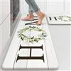 KIMODE KIMDOE - Tappetino da cucina antiscivolo, impermeabile, imbottito, ergonomico, confortevole, per cucina, interni, ufficio, lavanderia, lavanderia, casa, 2 pezzi