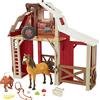 Mattel, Spirit Il Selvaggio Playset Stalla con maneggio, cavallo, fienile, 3 aree di gioco, 10 oggetti da 3 anni in su, HBP29