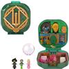 Polly Pocket - Cofanetto Harry Potter, playset da collezione con 5 bambole dei personaggi della serie, 11 accessori e 4 iconiche location inclusi, giocattolo per bambini, 4+ anni, HRD56