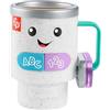 Fisher-Price Ridi e impara Svegliati e impara Tazza da caffè, Versione Tedesca, Inglesa, Francesa, HXF49