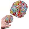 Carroterr Palline da squishies croccanti di sabbia, palline antistress per le mani con suono rumoroso, palline per alleviare la pressione fatte a mano, Palla modellabile portatile, Palla antistress per le mani