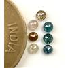 Surat*Diamond*City Diamanti Naturali Sfusi Rotondi Colore Fancy Lotto 7 Pezzi 0.70 ct