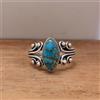 Natale Blu Rame Gemma 925 Argento Sterling Artigianale Anello Tutte le Misure