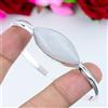 Beautifull Pietra di Luna Gemma 925 Argento Sterling Artigianale Bracciale RM-25