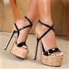 # 👠 Sandali Donna Tacco Alto Estremo Plateau Nero Eleganti Sexy Party ✨ ## 🔥