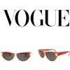 Vogue Occhiali da sole VOGUE donna vintage anni 80 made in italy rosso gatto MERYLON