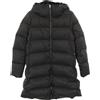 Herno Eco-pelliccia Cappuccio Impermeabile Piumino Poliestere Nero #40 NUOVO ...
