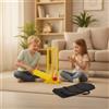 Set Cricket Completo in Plastica, Mazza Palla Wicket Borsa