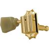 Grover Testa meccanica vintage da 135 g, testa singola per chitarra, 1 pezzo, lato acuti (destra), oro