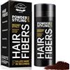 Bodiiwuliu 27.5G Hair Fiber per l'infoltimento dei capelli,Fiber per l'infoltimento dei capelli,Hair Fiber per capelli più spessi e pieni in pochi secondi,Nasconde la caduta dei capelli nelle(marrone)