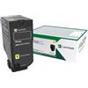 Lexmark 75b20y0 cartuccia toner 1 pz originale giallo