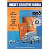 PPD A4 20 Fogli Di Carta Vinile Adesiva Semi-Trasparente Per Stampanti Inkjet -