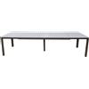 MIlani Home TONY - tavolo da giardino in alluminio allungabile 200/260/320 x 100 cm