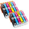 Bluink Cartucce d'inchiostro 24 XL, compatibili con Epson 24 XL, per stampanti Expression Photo XP-970, XP-950, XP-850, XP-760, XP-960, XP-860, XP-750, XP-55, confezione da 12