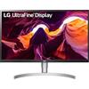 LG 27UL850 Monitor 27 UltraHD 4K LED IPS HDR, 3840x2160, AMD FreeSync 60Hz, HDMI 2.0 (HDCP 2.2), Display Port 1.4, USB-C, USB Hub, Speaker Stereo, Uscita Audio, Flicker Safe, Stand Pivot, Bianco