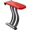 Hyte PCIe 5.0 Hyper Riser - Cavo riser verticale PCI Express Gen 5.0 con slot in metallo rinforzato, colore: Nero ciliegia (rosso)