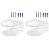Haofy Staffa per Montaggio a Parete per Mensola del Router, Supporto per Router WiFi in PMMA con Organizer per Cavi, Montaggio a Vite, 15,5 X 11,5 X 8,1 Cm per Deco X20 X60, Portaoggetti da Parete