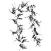 MagiDeal 175cm Foglie Artificiali Nere Vite Decorazione di Halloween Multiuso Rustico Realistico per Decorare Balcone Giardino Accessorio, Style B