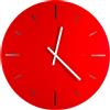 Vesta OROLOGIO DA PARETE GRANDE R2 IN CRISTALLO ACRILICO ROSSO