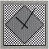 Vesta OROLOGIO PICCOLO DECOR 35X35 DISEGNO BASIC IN CRISTALLO ACRILICO DECORATO