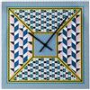 Vesta OROLOGIO PICCOLO DECOR 35X35 IN CRISTALLO ACRILICO DECORATO DISEGNO MODERN