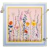 Vesta QUADRO AMELIE GRANDE IN CRISTALLO ACRILICO DECORO FARFALLE E FIORI