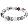 TOUS Bracciale da Donna con Perle Barocche con Orsetto in Oro Giallo 18kt, Lunghezza 17,5 cm, Versatile e Senza Tempo, Collezione Sweet Dolls