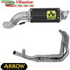 Arrow Scarico Completo Kawasaki Z 900 A2 2021 Arrow Moto Terminale GP2 Acciaio Nero
