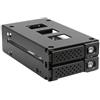 Jou Jye Computer JOUJYE Backplane JJ-N-29SS15 per 2 SATA SAS I II III HDD/SSD da 6,4 cm/2,5 pollici fino a 12 Gbps Compresa la staffa di montaggio per alloggiamento da 5,25 pollici