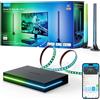 Govee Kit Govee AI Sync Box 2, set per illuminazione intelligente, Wi-Fi/Bluetooth, nero, multi, 2,4 GHz, app Govee Home