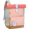 Lässig Zaino per bambini con fascia toracica Zaino idrorepellente per il tempo libero, 12 litri/Medium Rolltop Backpack Sunny Explorer rose/pink